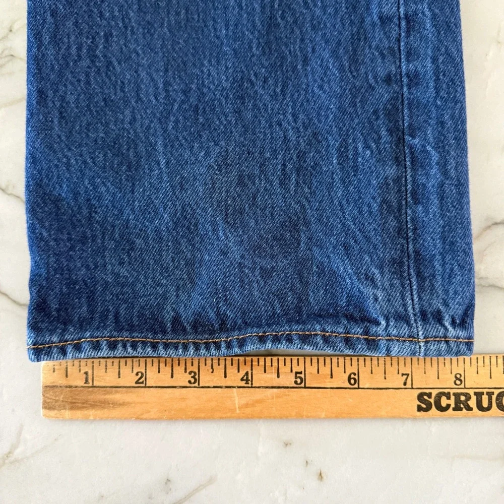 Levis 501 Original Fit Mens Jeans 40x32 Blue Denim‎ Button Fly Straight Leg